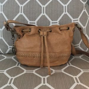 Lucky Brand small leather drawstring bag 🍀